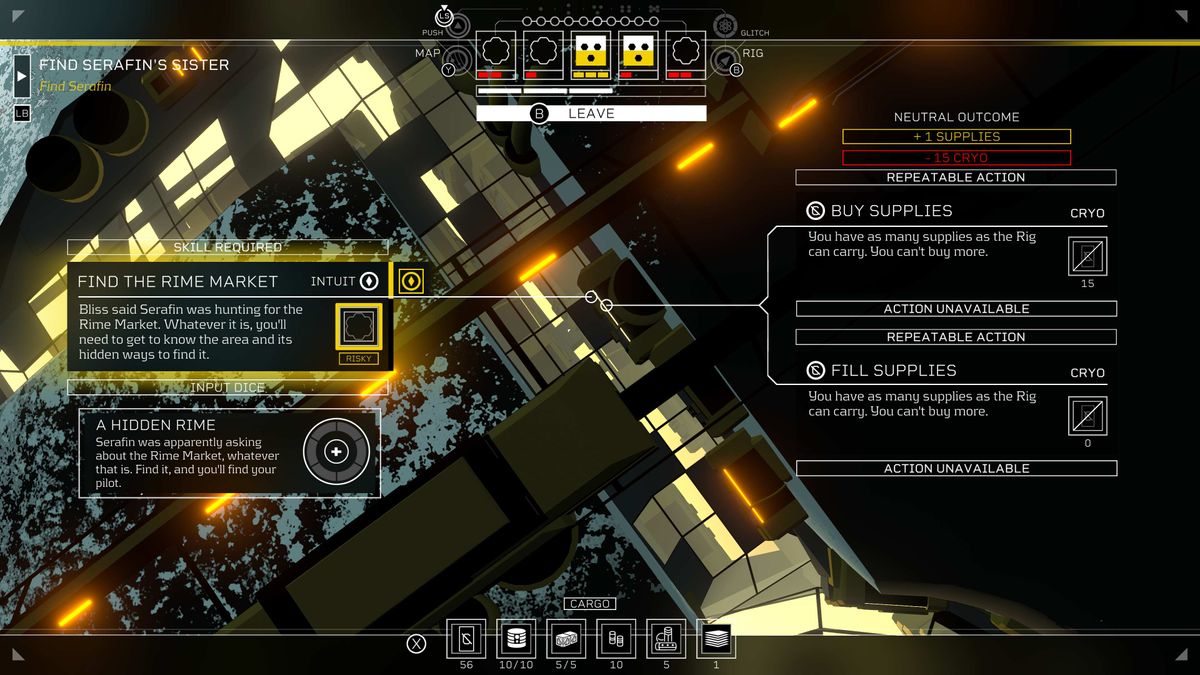 Screenshot of Citizen Sleeper 2: Starward Vector on Xbox Series X.