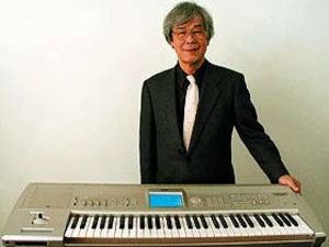 Tsutomu Katoh with one of Korg's many creations.