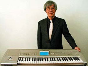 Tsutomu Katoh with one of Korg&#039;s many creations.