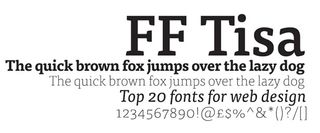 Web fonts: FF Tisa