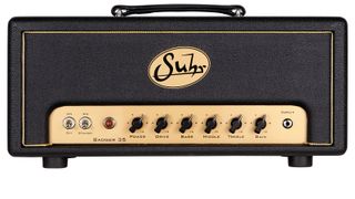 The gold Perspex badge and control panels offer a clue to the amp's sonic inspiration