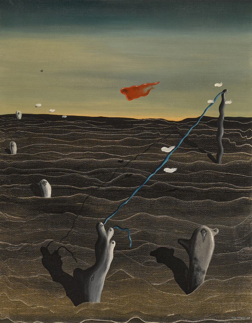 Yves Tanguy's painting 'Titre inconnu' which is estimated to sell for £1-1.5 million