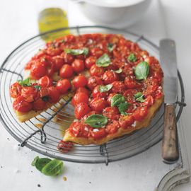 Lorraine Pascale tomato and basil tarte tatin-recipe ideas-woman and home