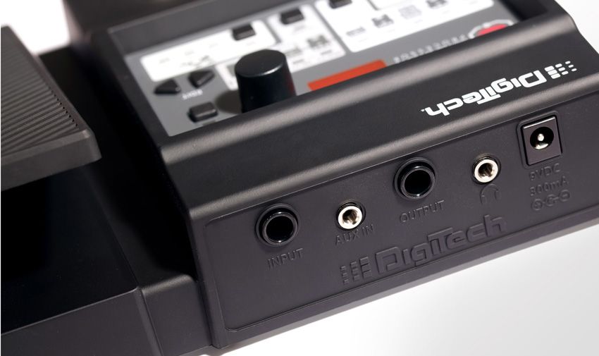 On the rear there's an aux input and a headphone output