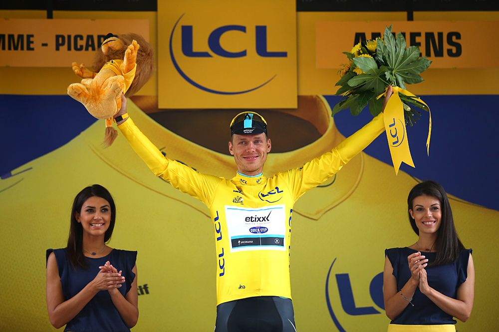 Tony Martin (Etixx-QuickStep) in yellow