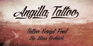 Free tattoo fonts: Angilla