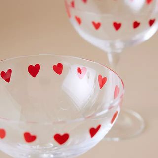 The Anna + Nina Classic Love Champagne Glasses from Anthropologie