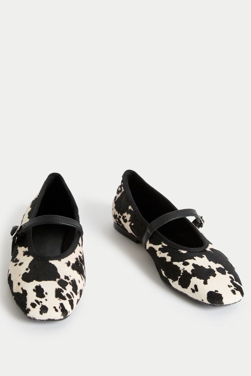 M&S Animal Print Strappy Ballet Pumps