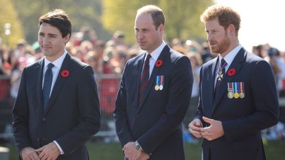 Justin Trudeau, Prince William, Prince Harry