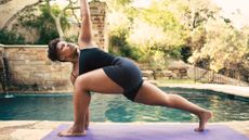 Woman doing exercise for strength and mobility