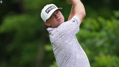 Nate Lashley takes a shot at the John Deere Classic