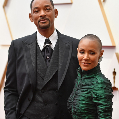 US actor Will Smith(L) and Jada Pinkett Smithattend the 94th Oscars at the Dolby Theatre in Hollywood, California on March 27, 2022.