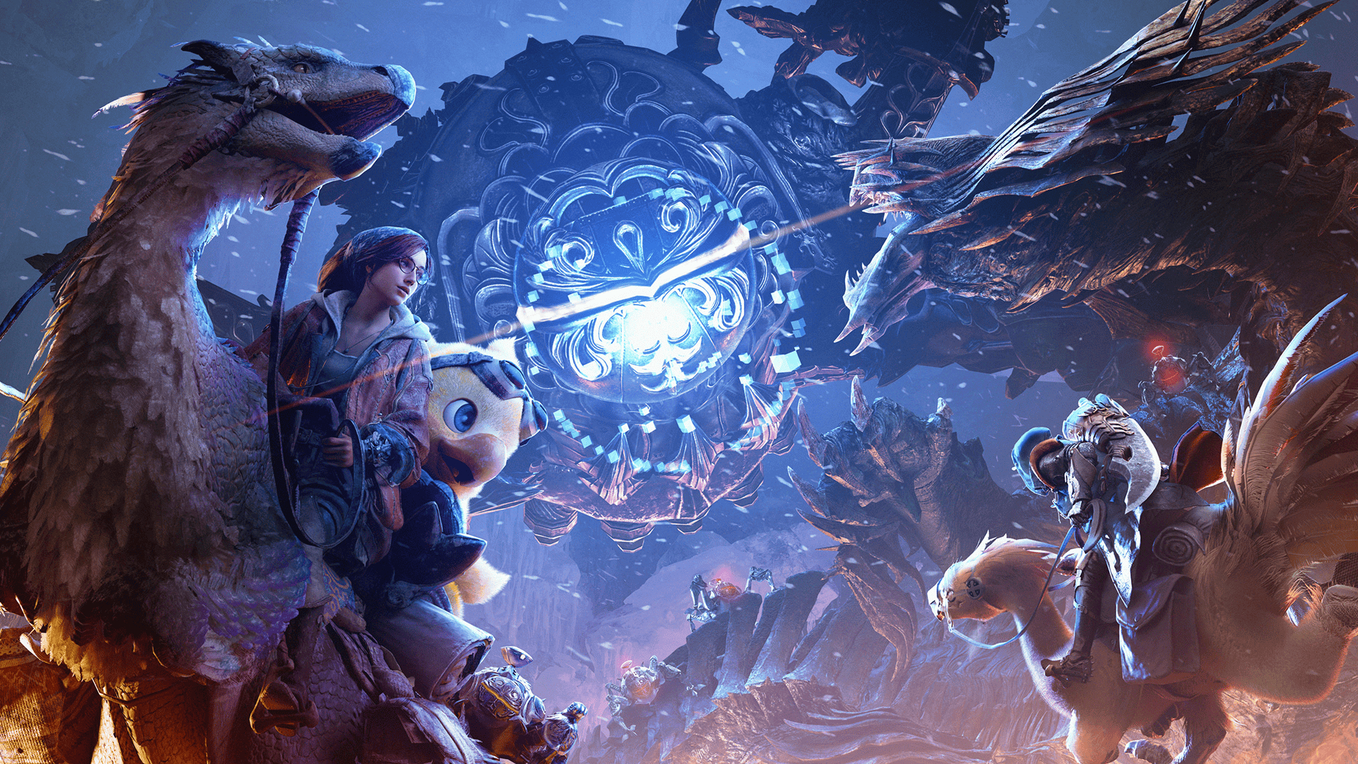 The hunter and Alma face a looming Omega Planetes in Monster Hunter Wilds&#039; Title Update 3.