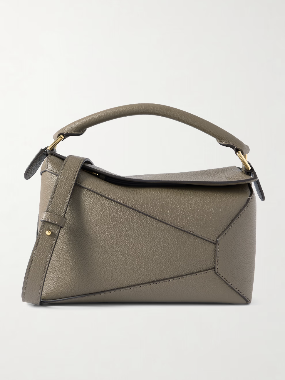 LOEWE, Puzzle Edge small textured-leather shoulder bag