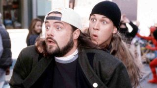 Kevin Smith and Jason Mewes as Jay And Silent Bob in Jay And Silent Bob Strike Back