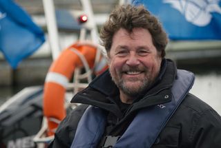 TV tonight Michael Ball aboard a boat in Michael Ball's Wonderful Wales