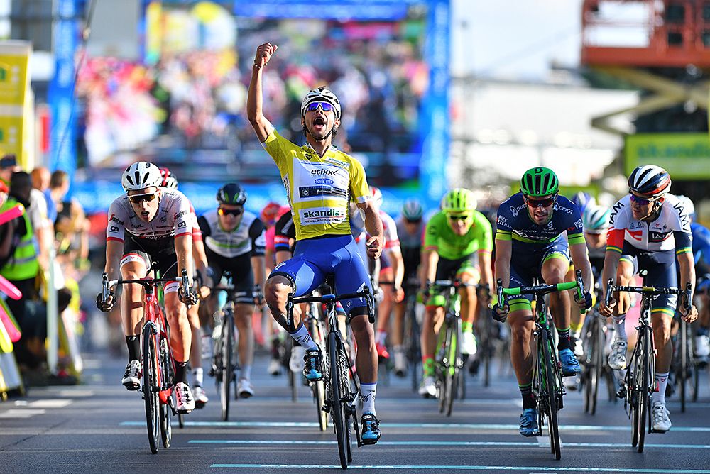 Fernando Gaviria (Etixx-QuickStep) wins stage 4 in Poland