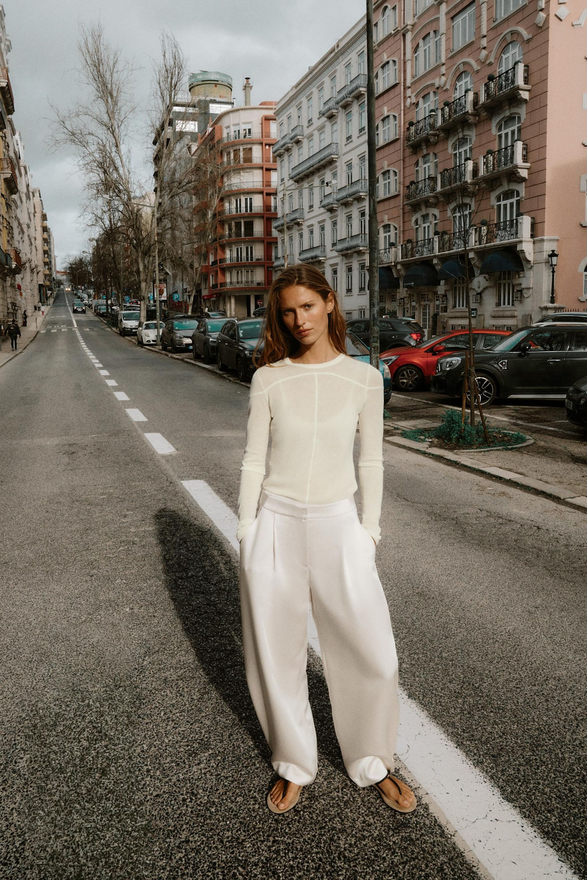Satin Barrel Trousers