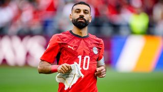 Mohamed Salah #10 of Egypt looks on before the FIFA World Cup 2026 Group G match against IR Iran