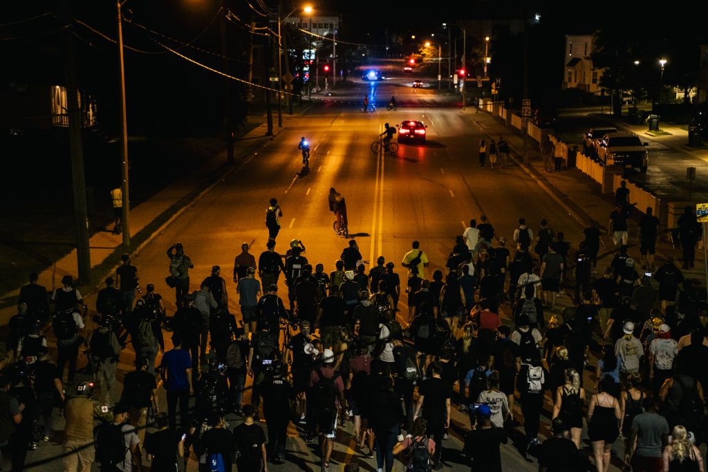 Kenosha, Wisconsin, protest.