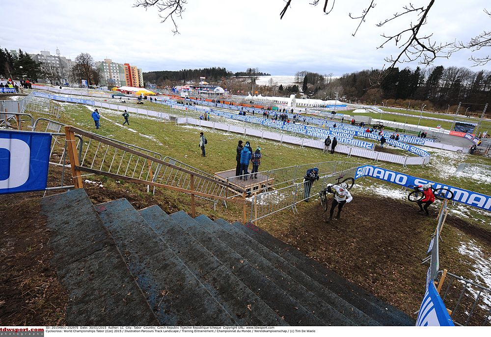 The stairs on course