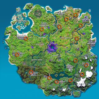 Fortnite bus stop locations map