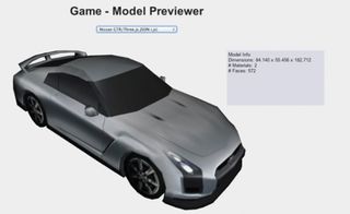 The model previewer is used to test models before loading into the game