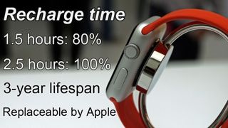 Apple watch recharge charge time hours lifespan years