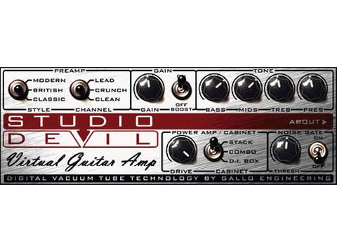 Virtual Guitar Amp's interface is as simple as it could be.