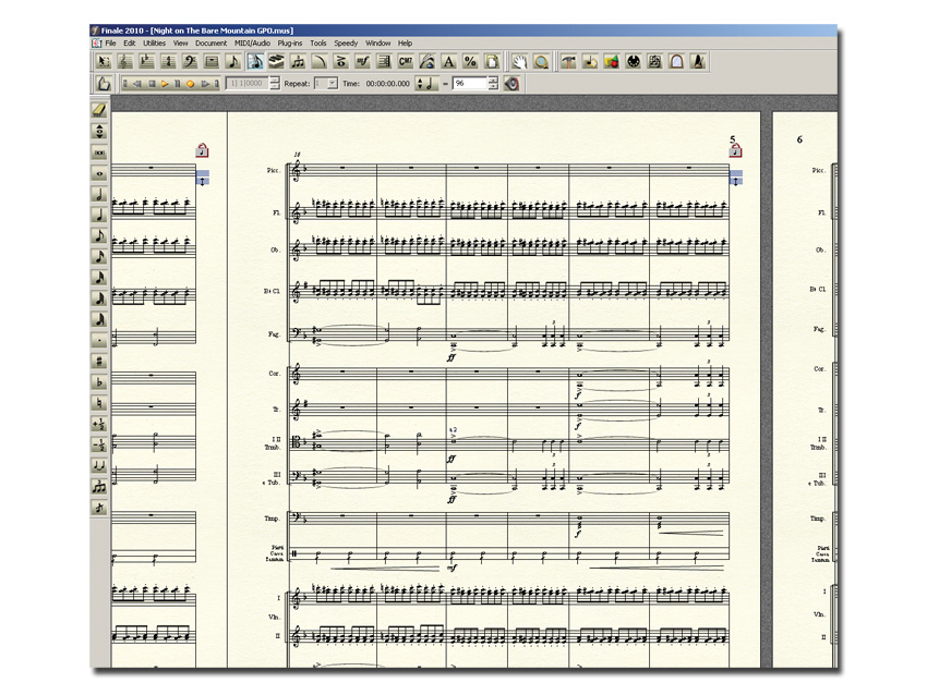 Finale 2010 enables you to produce better-looking scores than ever.