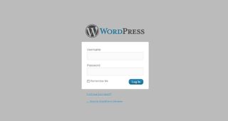 The WordPress login page with a custom stylesheet loaded in
