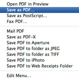 Save as pdf