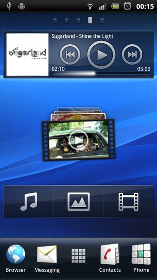 Sony ericsson xperia play review: home