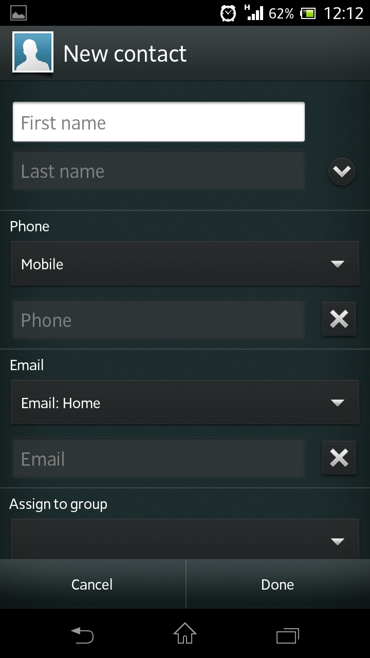Contacts and calling Sony Xperia T review Page 3 TechRadar