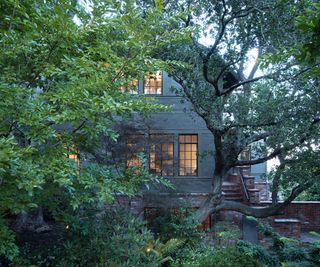 Exterior of a Tudor style home