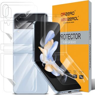 Orzero TPU Screen Protector for Samsung Galaxy Z Flip 4 (8-Pack)