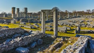 One of the newly translated texts tells of a wizard battle that took place at the ancient city of Philippi, in Greece. An image showing the ruins of Philippi is seen here.