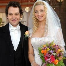 FRIENDS -- "The One With Phoebe's Wedding" -- Episode 12 -- Aired 02/12/2004 -- Pictured: (l-r) Paul Rudd as Mike Hannigan, Lisa Kudrow as Phoebe Buffay