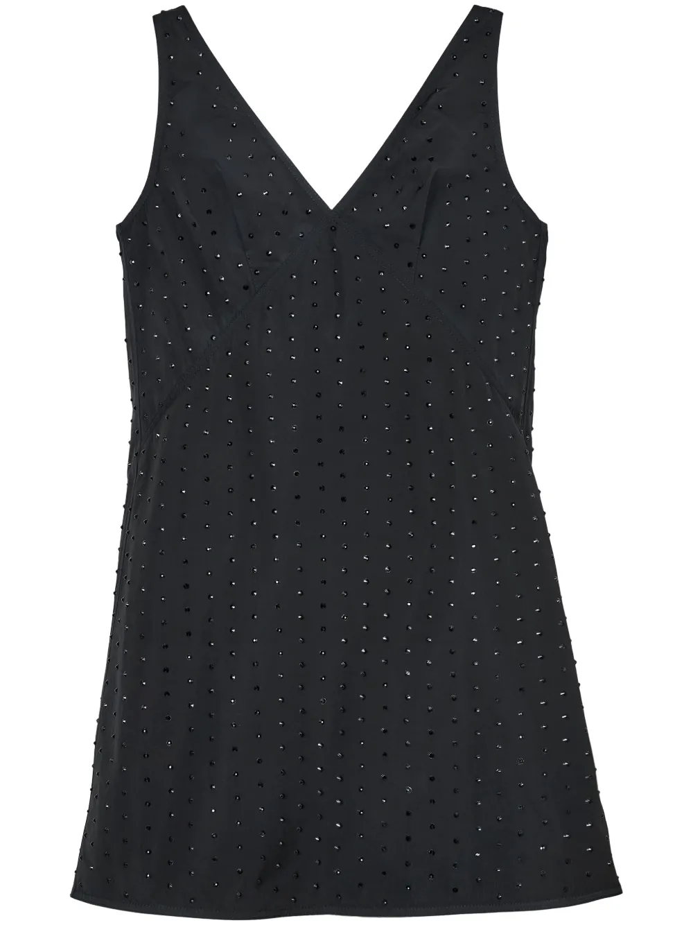Marc Jacobs Crystal-Embellished V-Neck Minidress | 00