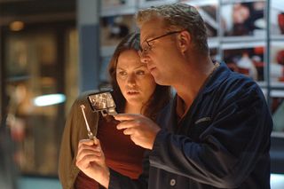 William Petersen and Jorja Fox in CSI: Vegas