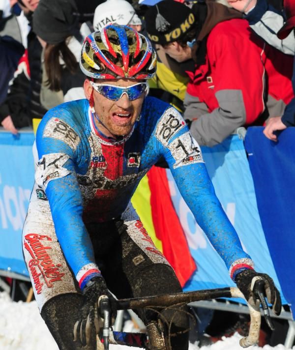 Zdnek Stybar (Czech Republic) taking a little breather on a descent