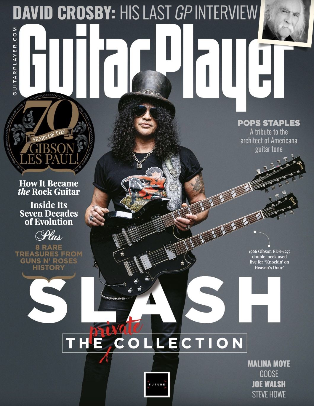 Slash adorns the cover of Guitar Player&#039;s May 2023 issue