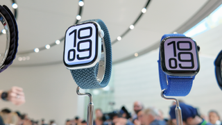 Apple Watch Series 10 on display at the Apple Glowtime event