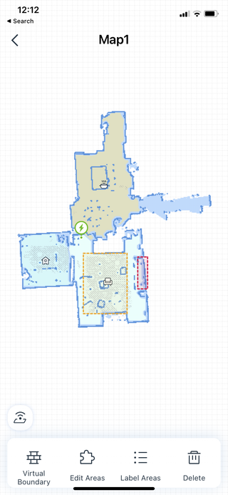 Ecovacs cleaning maps