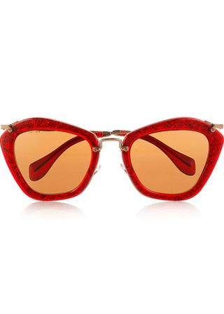 Miu Miu glitter cat-eye sunglasses, £225