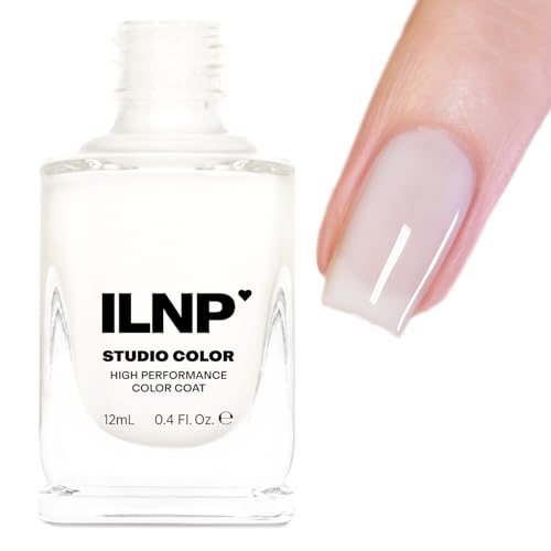 Ilnp Coconut Cream - Sheer Milky White Jelly Nail Polish, Buildable Creamy White, Non-Toxic, Vegan, Chip Resistant, Long-Lasting, Cruelty-Free, Fast Drying