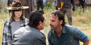 Negan and Rick in the Season 7 finale