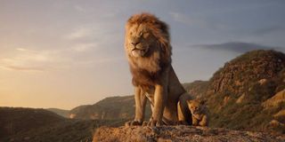 The Lion King on cliff Disney