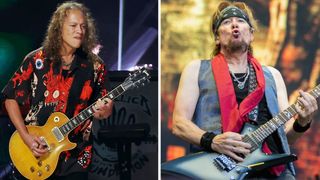 Kirk Hammett and Adrian Smith comp