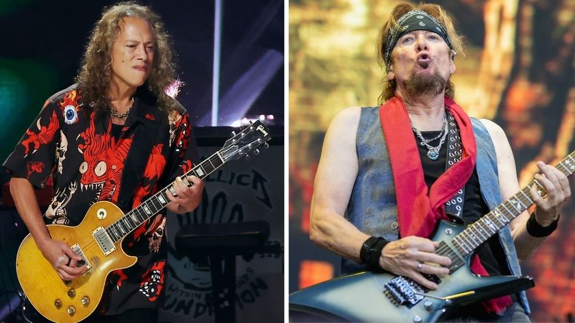 Kirk Hammett and Adrian Smith comp